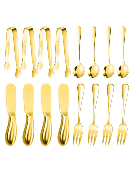 Juego de Cuchillos para Untar Mantequilla y Queso Mlurcu 16 Piezas