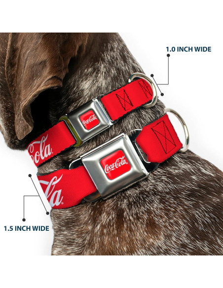 Collar para Perros Coca-Cola con Hebilla de Seguridad 24.1-33 cm Collar para Perros Coca-Cola con Hebilla de Seguridad 24.1-33 cm