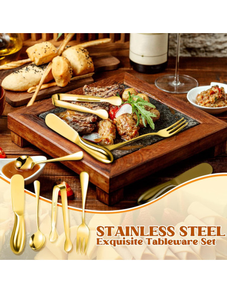 Juego de Cuchillos para Untar Mantequilla y Queso Mlurcu 16 Piezas