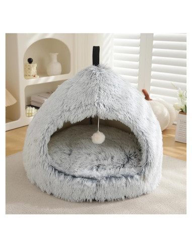 Cueva para Gatos VARMTOR Gris Degradado 45.72x45.72x38.1 cm