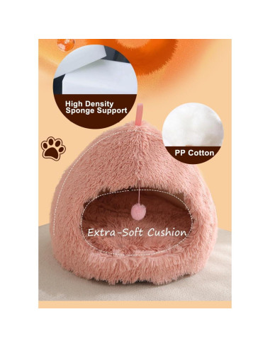 Cueva para Gatos VARMTOR Gris Degradado 45.72x45.72x38.1 cm