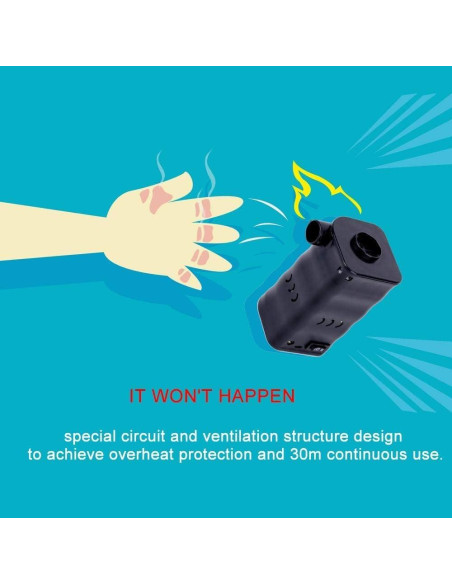 Bomba de Aire Eléctrica Woowind AP6, Inflador Portátil 6000mAh