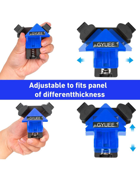 Juego de 4 Abrazaderas de Ángulo Recto GYUEE 90 Grados Juego de 4 Abrazaderas de Ángulo Recto GYUEE 90 Grados