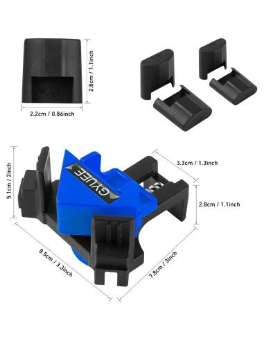 Juego de 4 Abrazaderas de Ángulo Recto GYUEE 90 Grados