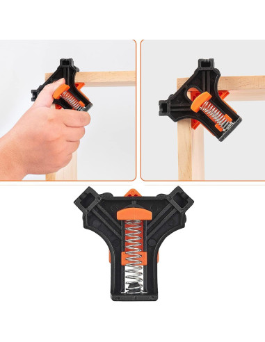 Juego de 4 Abrazaderas de Ángulo Recto GYUEE 90 Grados