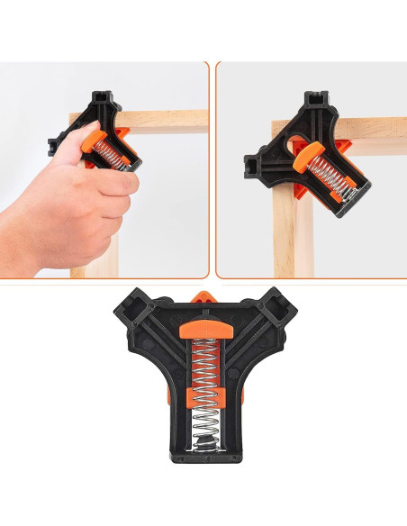 Juego de 4 Abrazaderas de Ángulo Recto GYUEE 90 Grados Juego de 4 Abrazaderas de Ángulo Recto GYUEE 90 Grados