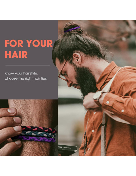 Coletas para Cabello Grueso y Rizado EasYoung 10 Piezas Coletas para Cabello Grueso y Rizado EasYoung 10 Piezas