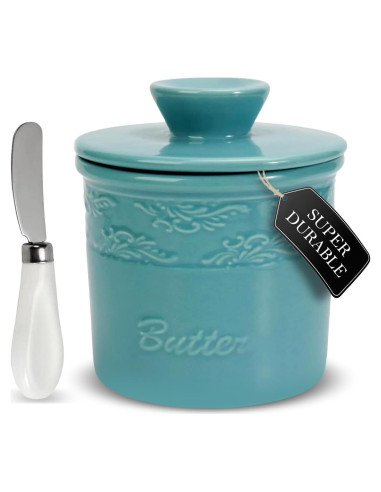 Crock de Mantequilla Francesa Enchante Direct Turquesa 170g