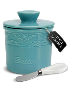 Crock de Mantequilla Francesa Enchante Direct Turquesa 170g 2