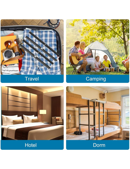 Perchas para Pantalones Besslly 6 Capas Acero Inoxidable