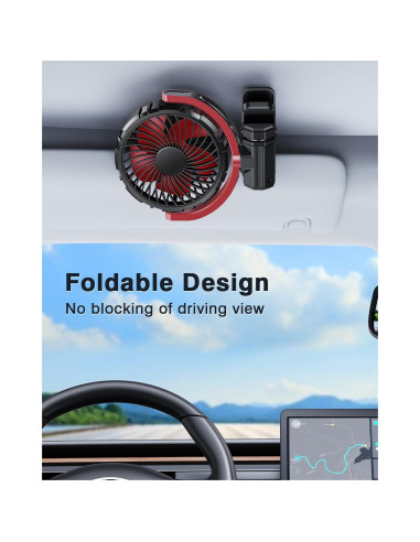 Ventilador Portátil Recargable xuenair F7102 360 Silencioso