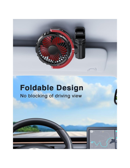 Ventilador Portátil Recargable xuenair F7102 360 Silencioso Ventilador Portátil Recargable xuenair F7102 360 Silencioso