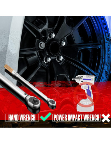 Tuercas de Rueda 9/16-18 SUCOSO 32PCS Negras con Llave