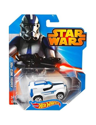 Coche Hot Wheels Star Wars Soldado Clon 501st a Escala 1:64