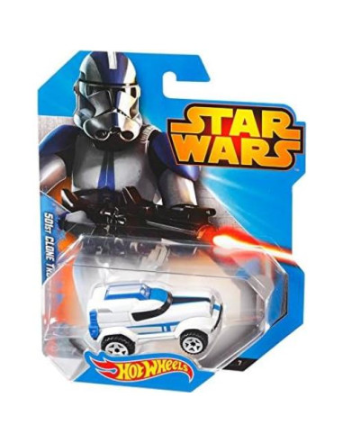 Coche Hot Wheels Star Wars Soldado Clon 501st a Escala 1:64