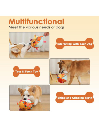 Juguete de Peluche Interactivo para Perros Letalong 15 cm
