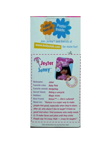 Muñeca Jester Jenny Mattel Kelly Club 11.4 cm 1999