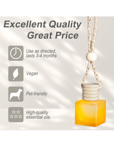 Paquete de 3 Ambientadores de Aire TONGFU Cítricos 10ml