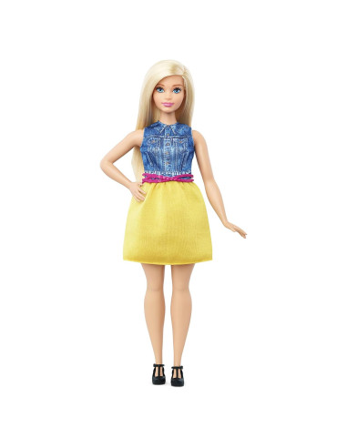 Muñeca Barbie Fashionistas 22 Chic Chambray - Curvy 187g