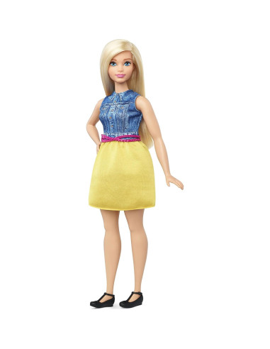 Muñeca Barbie Fashionistas 22 Chic Chambray - Curvy 187g