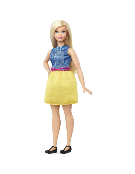 Muñeca Barbie Fashionistas 22 Chic Chambray - Curvy 187g