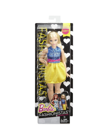 Muñeca Barbie Fashionistas 22 Chic Chambray - Curvy 187g