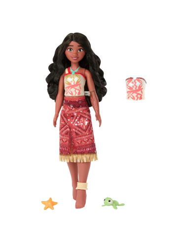 Muñeca Tautai Moana de Mattel Disney 28 cm, Cambia Color