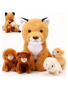 Conjunto de Peluches de León Honoson 5 Piezas 35 cm