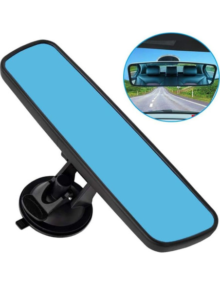 Espejo Retrovisor Interior Ajustable Vkinman 245x65mm Azul