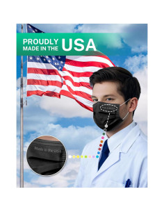 Mascarillas Desechables 4 Capas EcoGuard Negro ASTM Nivel 3 50 Pcs 2