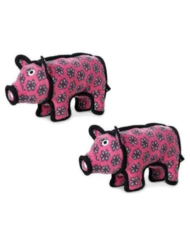 Juguete Suave para Perros TUFFY Cerdo Duradero Paquete de 2