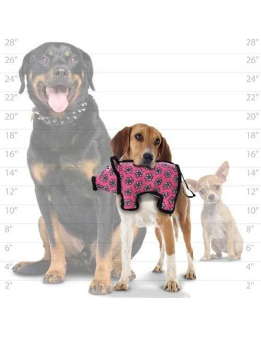 Juguete Suave para Perros TUFFY Cerdo Duradero Paquete de 2