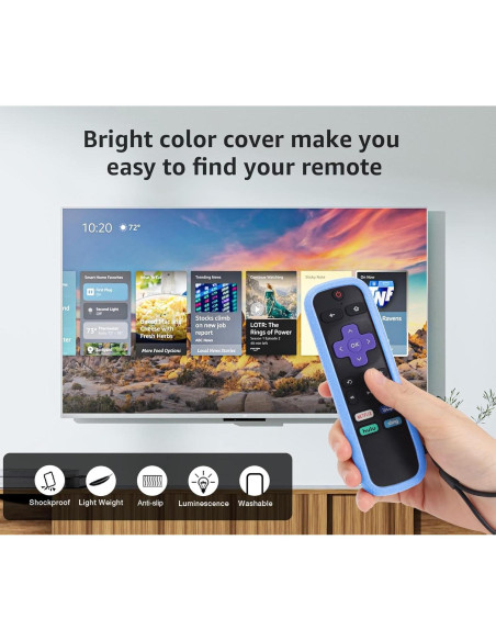 Funda Protectora de Silicona para Control Remoto Roku - SOTATOO