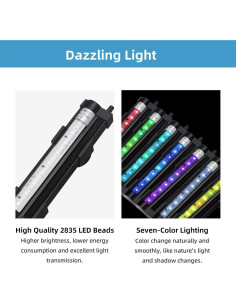 Luz LED Sumergible DaToo 15cm para Acuarios IP68 Multicolor 2