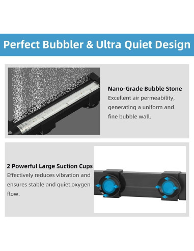 Luz LED Sumergible DaToo 15cm para Acuarios IP68 Multicolor