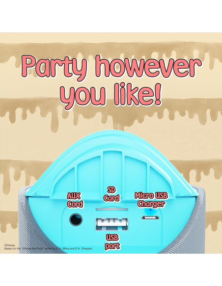 Altavoz Inalámbrico Bluetooth Disney Winnie The Pooh IPX4