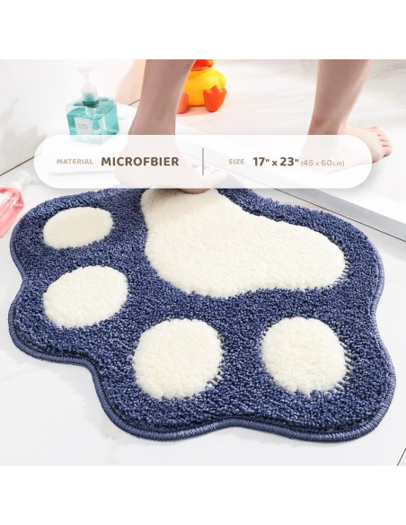 Alfombra de Baño Antideslizante Molesun Azul 43x58 cm