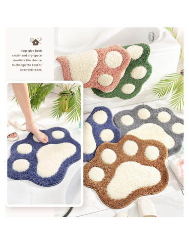 Alfombra de Baño Antideslizante Molesun Azul 43x58 cm