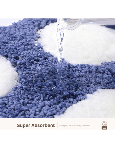Alfombra de Baño Antideslizante Molesun Azul 43x58 cm