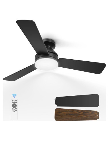 Ventilador de Techo Dgguo 42" con Luz LED y Control Remoto