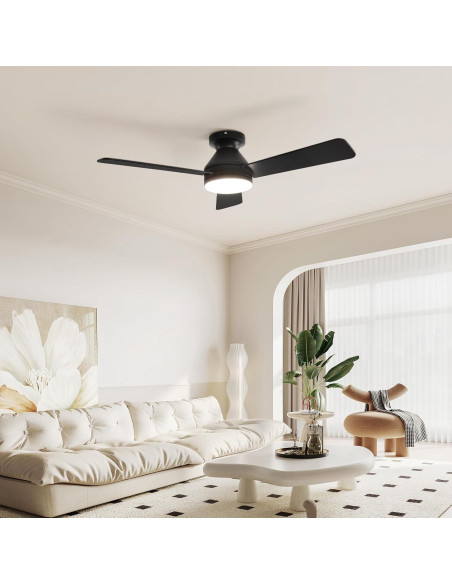 Ventilador de Techo Dgguo 42" con Luz LED y Control Remoto Ventilador de Techo Dgguo 42" con Luz LED y Control Remoto