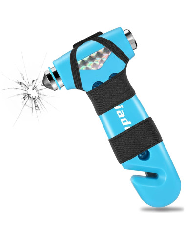 Martillo de Seguridad para Coche Yiader 3 en 1 Azul
