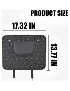 Mats de Patada para Auto Zipelo Beige - Protector de Respaldo PVC 2