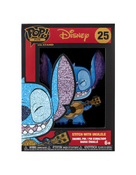 Pin de Esmalte Pop! Funko Lilo y Stitch - Stitch con Ukulele