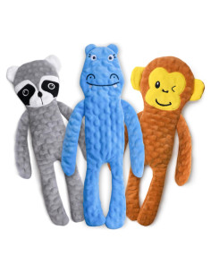 Juguete Interactivo para Perros SHARLOVY Sin Relleno 3 Paquete