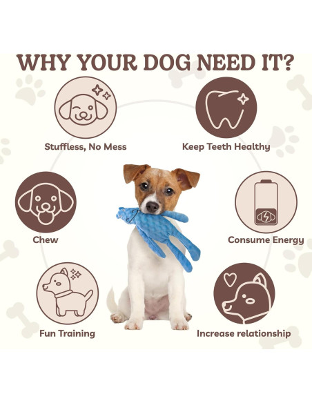 Juguete Interactivo para Perros SHARLOVY Sin Relleno 3 Paquete Juguete Interactivo para Perros SHARLOVY Sin Relleno 3 Paquete