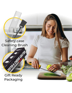 Rallador de Queso y Cítricos GEROSSI Acero Inoxidable 33cm 2