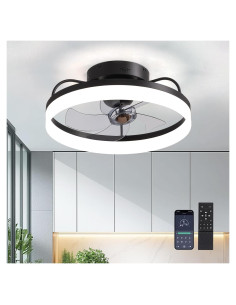 Ventilador de Techo LUDOMIDE 20" con Luz LED y Control Remoto