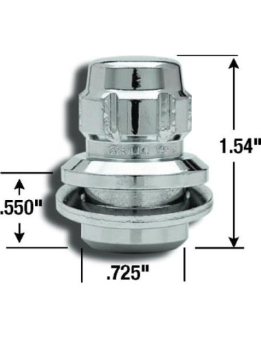 Bloqueos de Rueda GORILLA 73631T para Toyota 12mm x 1.50