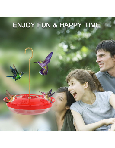 Comedero para Colibríes Eggs Sound 414 ml 5 Puertos Antifugas